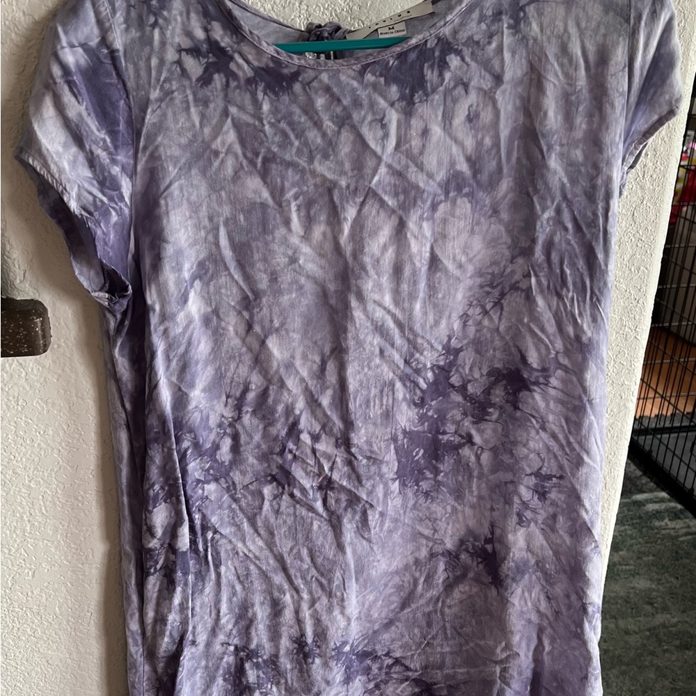 Purple Tie-Dye Women's Top